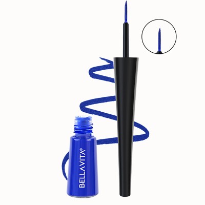 Bellavita Intense Drama Waterproof Eyeliner | Matte Finish | Smudge-Proof | 3.5 ml(Blue)