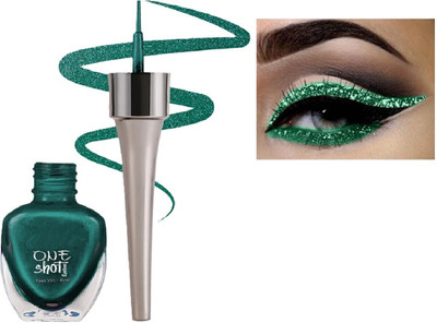 DARYUE NEW DAILY USE BOLD EYE LINER green color glitter 6 ml(green)