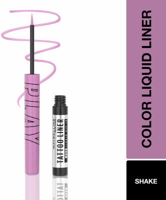 MAYBELLINE NEW YORK Tattoo Play Purple Liquid Eyeliner - Shake, 2.1ml 2.1 ml(Shake)