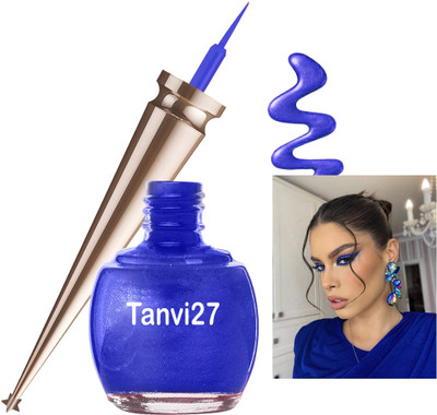 tanvi27 Pearl Blue Color Liquid Eyeliner With Quick Drying Formula 5 ml(Pearl Blue)