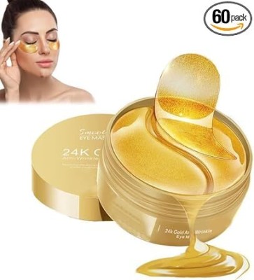 Vaughn Under Eye Patches for Dark Circles with 24k Gold | Pack of 60 Eyes(60 ml)