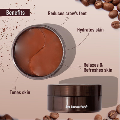 Latixmat Coffee Under Eye Patches soothe dark circles, reduce under-eye puffiness(60 g)