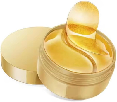 VEWIKZY 60 Pcs 24k Gold Under Eye Patches for Dark Circles Puffiness Wrinkles(80 g)