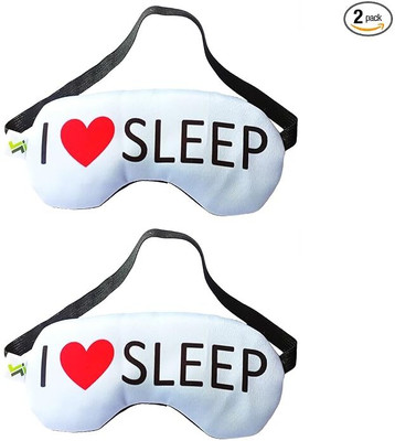JELLIFY Set of 2 I love Sleep Print Eye mask/ Sleep Mask for Relaxing/Medidation(0 ml)