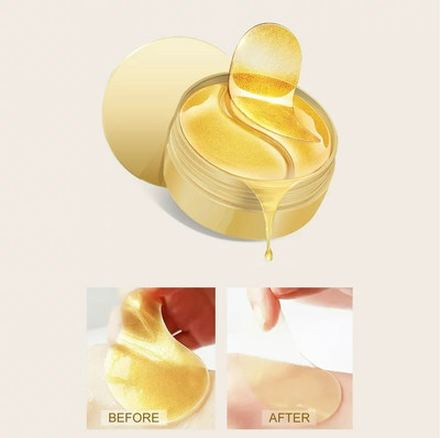 HUZURLU BEST Under Eye Patches for Dark Circles with 24k Gold(100 g)