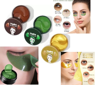 GABBU Aloevera, Vitamin C & Coffee Eye Patches Combo(252 g)