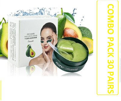 ZOZU Under Eye Serum Mask patches for Dark circles enrich with avocado (30 Pair)(2400 ml)
