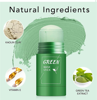 YAWI Mask Stick Green Tea Moisturizing Skin Deep Clean Face Mask Cleans(40 g)