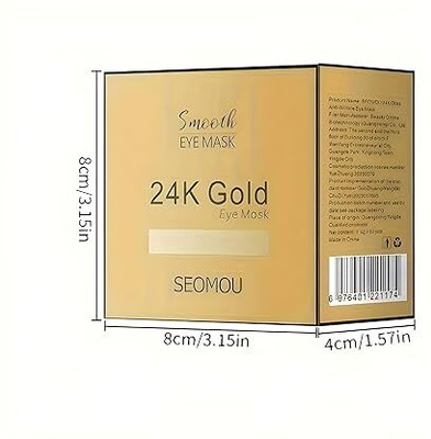GVJ TRADERS Gold Hydrogel Under Eye Patches For Dark Circles | (180 g)(60 ml)