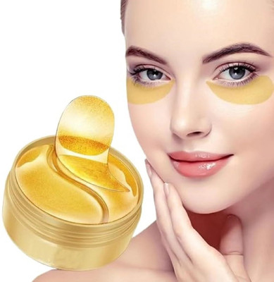 primetreads Eye Patches for Dark Circles with 24k Gold | Pack of 60 Eye Gel Pads(160 g)
