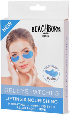 BEACHBORN Gel Eye Patches Hydrating & Refresh for Puffy Eyes,Under Eye Bags & Dark Circles(6 g)