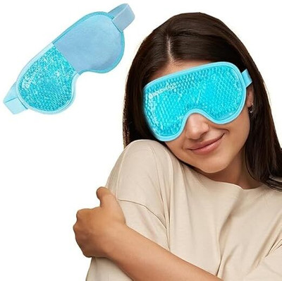 BARAGOKUL ENTERPRISE Cooling Gel Eye Mask for Puffy Eyes,Dark Circles & Dry Eyes,Reusable Hot & Cold(120 g)
