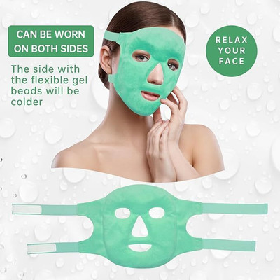 QUORA Face Mask with Cooling Gel Suitable for All Skin Relaxing Ice Cool Eye Mask(1 ml)