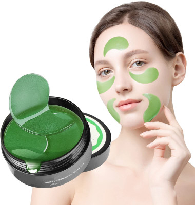 FLORERO Green Tea Hydrogel Under Eye Patches for Fine Lines Reduction 30 pair(60 g)