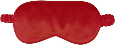 JEEBU Red Silk Eye Cover Soft Satin Blindfold Elastic Strap Night Eyeshade Travel Nap(0 ml)