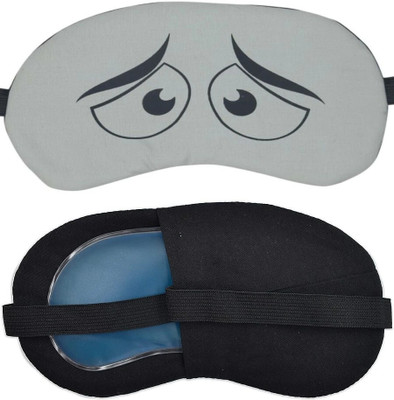 JK ENTERPRISE 1 PC PRINTED EYE MASK Sleeping Eye Shade Mask Cover for Insomnia, Meditation, Puffy Eyes and Dark Circles Sleeping With Gel Eye Shade(150 g)