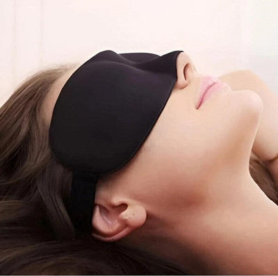 Shree GRB 3D LIGHT BLOCK SLEEP EYE MASK FLEXIBLE & ADJUSTABLE TO FIT ALL HEAD SIZE F11(1 ml)