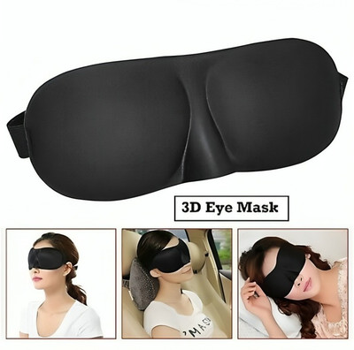 Comfortinglives Soft Eye Mask Black made from memory foam for extra comfort(15 g)