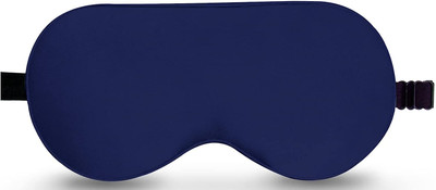 WOYR Navy Blue Velvet Eye Mask for Sleeping|Eye mask with elastic strap for men women(1 ml)