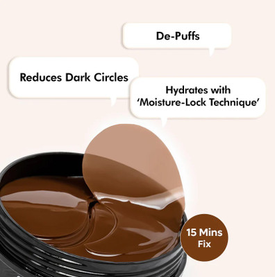 FLORERO Coffee Hydrogel Under Eye Patches for Dark Circles & Hydration Women & Men(60 g)