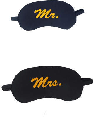 JK ENTERPRISE 2 PC Soft Fabric Most Creative Sleeping Mask with Cooling Pack Eye Masks for Men & Women(150 g)