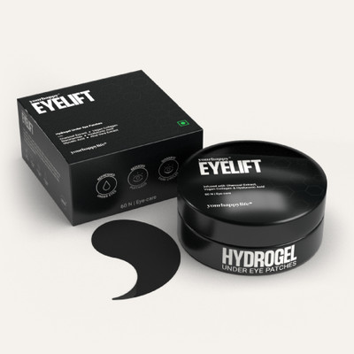 YourHappyLife EyeLift Under Eye Patches with Charcoal & Collagen for Dark Circles - 30 Pairs(154 g)