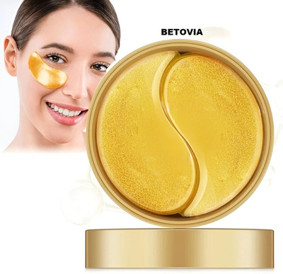 BETOVIA 24k GOLD HYDROGEL EYE PATCHES for Puffy Eyes, Under-eye Wrinkles(100 g)