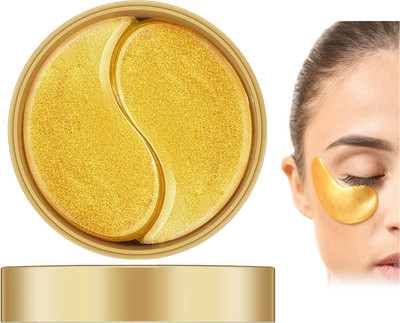FLORERO PEARL & GOLD HYDROGEL UNDER EYE PATCHES to Reduce Dark Circles, Puffiness(60 g)