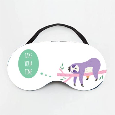 WELLTONE Cute And Soft Printed Sleep Mask, White-J(1 ml)