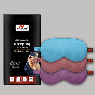 Avirons Mulberry Silk Eye Mask Super Smooth and Super Soft for Men & Women(300 g)