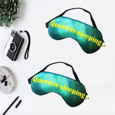 JELLIFY Set of 2 Queen is Sleeping Print Eye mask/ Sleep Mask for Relaxing/Medidation(0 ml)
