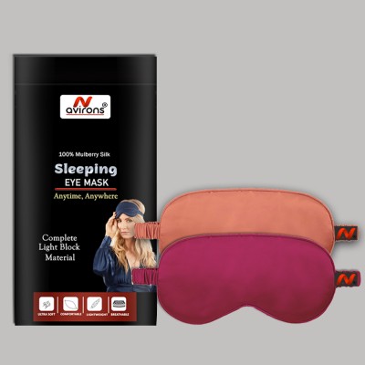 Avirons Sleep in Comfort with Super Soft & Smooth Sleeping eye Mask (Pack of 2)(300 g)