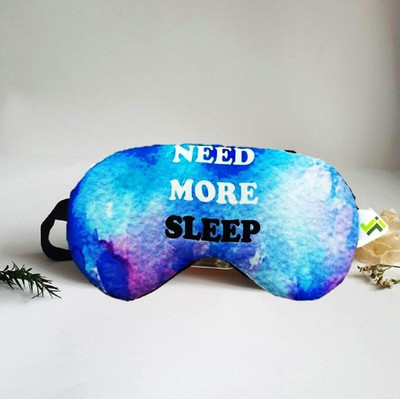 JELLIFY (Pack of 1)Need More Sleep Print Eye Mask W/O Gel For Men/Women(7.5 * 4 Inches)(0 ml)