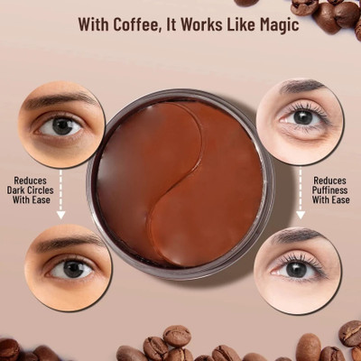 Jiwoo Coffee Hydrogel Under Eye Patches for Dark Circles(100 g)