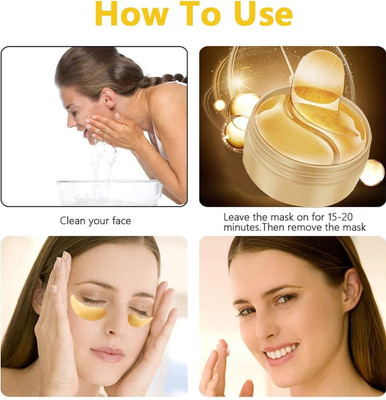Jiwoo Gold Hydrogel Under Eye Patches For Dark Circles |(100 g)