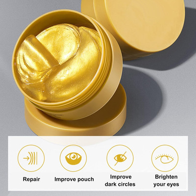 Arcanuy PEARL & GOLD HYDROGEL UNDER EYE PATCHES to Reduce Dark Circles, Puffiness(60 g)