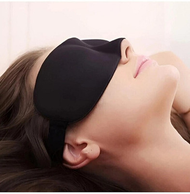 Shree GRB 3D LIGHT BLOCK SLEEP EYE MASK FLEXIBLE & ADJUSTABLE TO FIT ALL HEAD SIZE F1(1 ml)