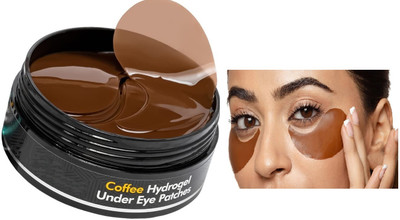 Yuency Best Coffee Hydrogel Under Eye Patches for Dark Circles with Hyaluronic(60 g)