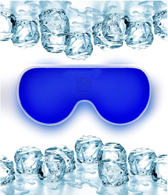 BAREPEPE Eye Cooling Gel Mask Cool Ice Pack with Strap - Blue(100 g)