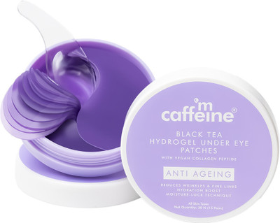 mCaffeine Black Tea Complex Hydrogel Under Eye Patches with Vegan Collagen Peptide(45 g)