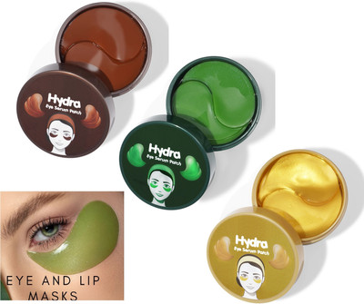 THTC Aloevera, Vitamin C & Coffee Eye Patches Combo(252 g)