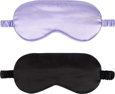 JEEBU 2 Pack Silk Sleep Mask, Super Smooth Sleep Eye Mask and Blindfold for Sleep(0 ml)