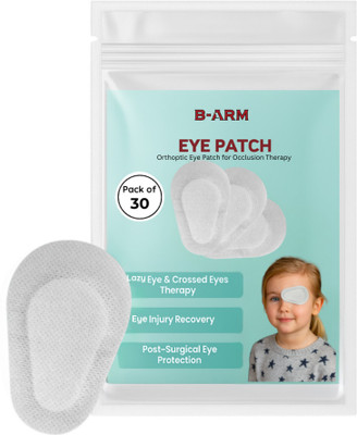B-Arm Eye Patch for Strabismus,Lazy Eye,Occlusion Therapy & Post Surgery- White(30pcs)(70 g)