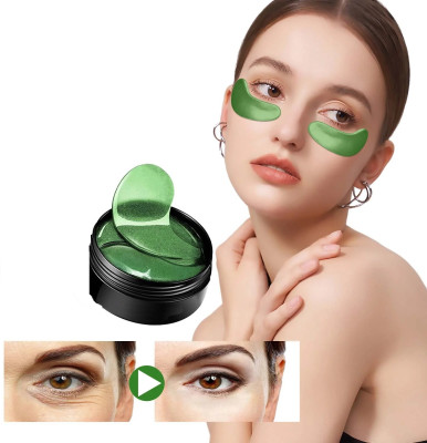 Jiwoo Aloe Vera Cool Gel Eye Mask Summer Ice Cooling Sleeping Mask for Eye Patches(84 g)