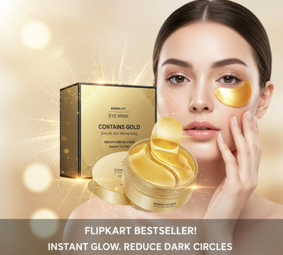 BIGBALIST Hydra EyePatch for Nourishment | Anti-wrinkle Reduce Dark Circles Golden 60pcs(80 g)