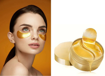 GABBU gold Hydra Under Eye Serum Patches. Under Eye Masks green(60 ml)