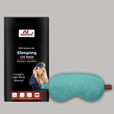 Avirons Sleeping Eye Mask| Soft Comfortable Sleep Silk Eye Mask with Elastic Strap(200 g)