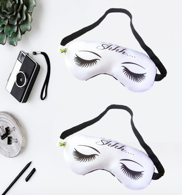 JELLIFY Set of 2 Shhh....Print Eye mask/ Sleep Mask for Relaxing/Medidation(0 ml)