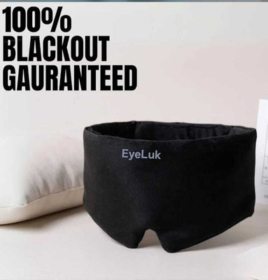 EYELUK Nap Sleep Eye Mask Sleeping Meditation Travelling Light Block With Velcro Strap(100 g)