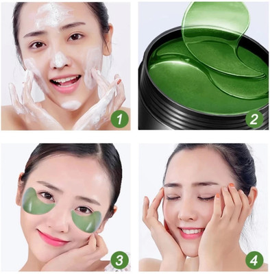 HUZURLU under eye dark circle treatment patches enrich with green tea(100 ml)